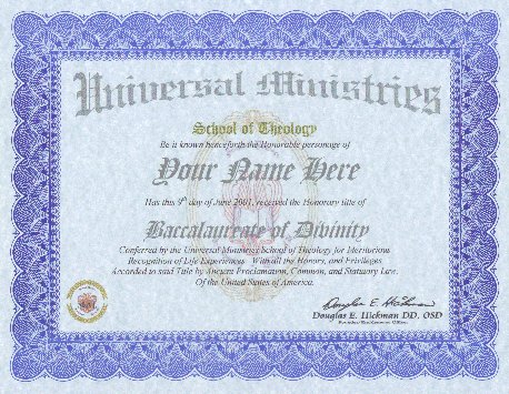 General Religious Bachelor Degree